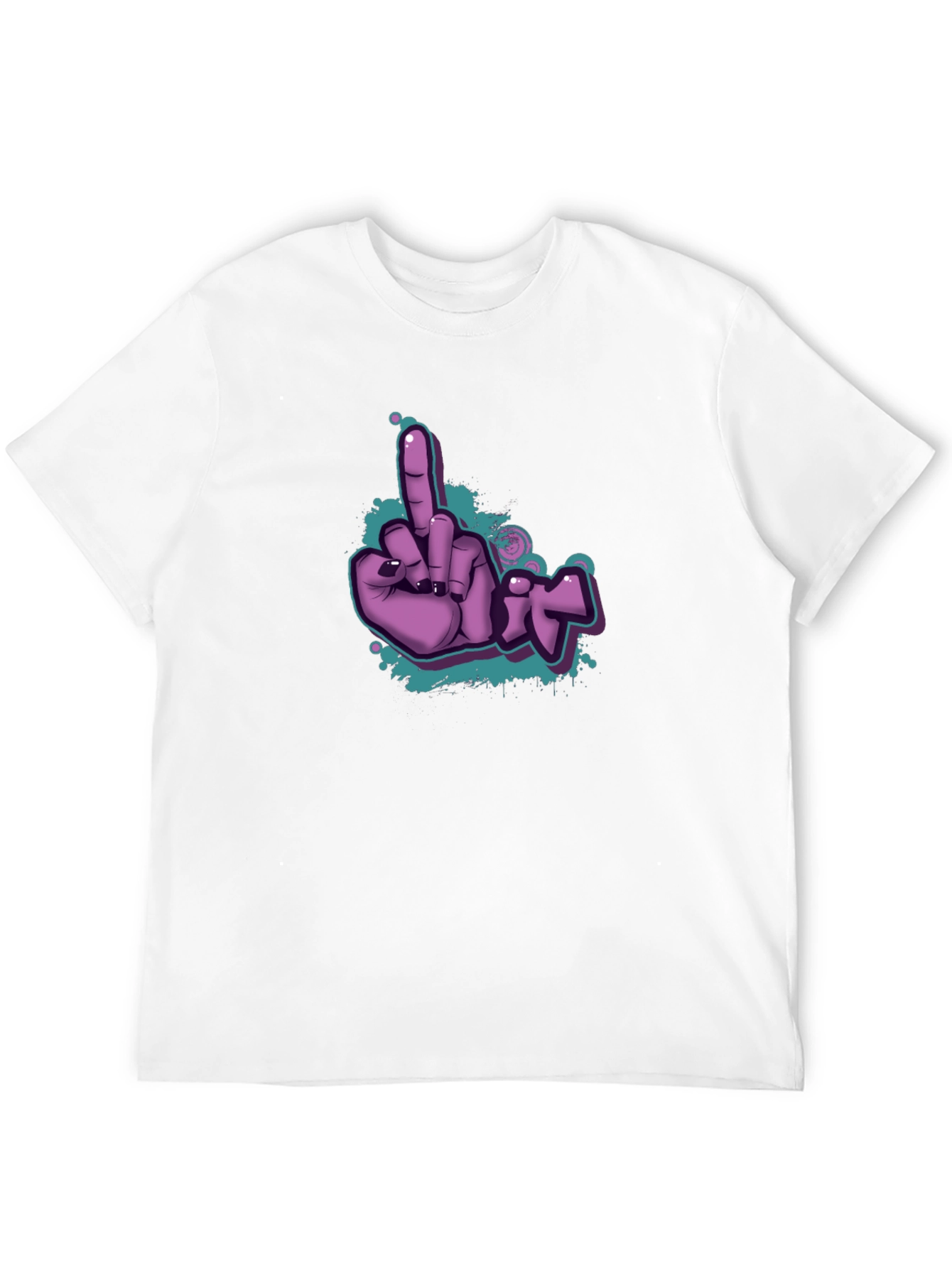 Black Flippin' Fun T-Shirt - Purple Graphic Tee view 12
