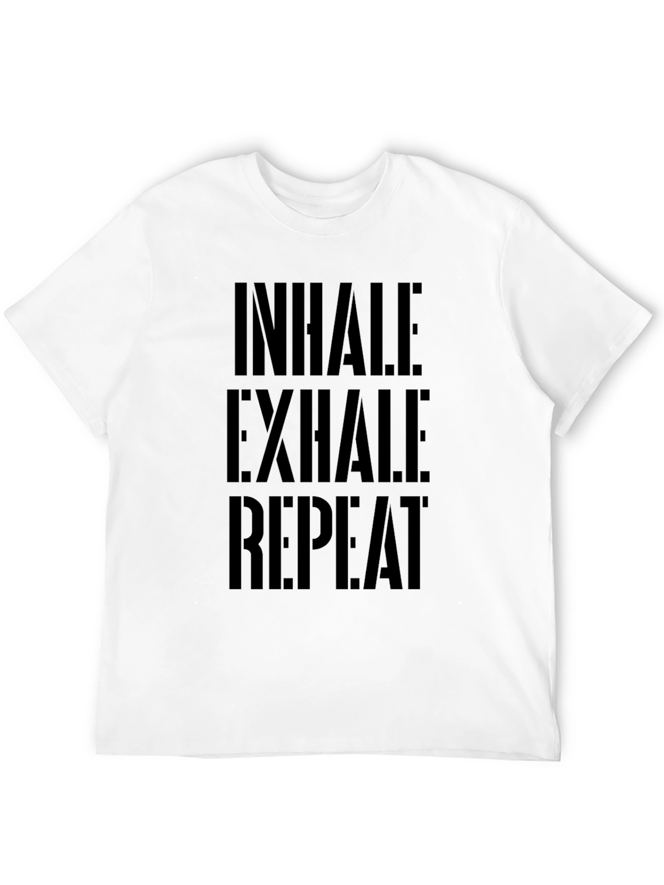 Black Inhale Exhale Repeat Black Graphic Tee view 12