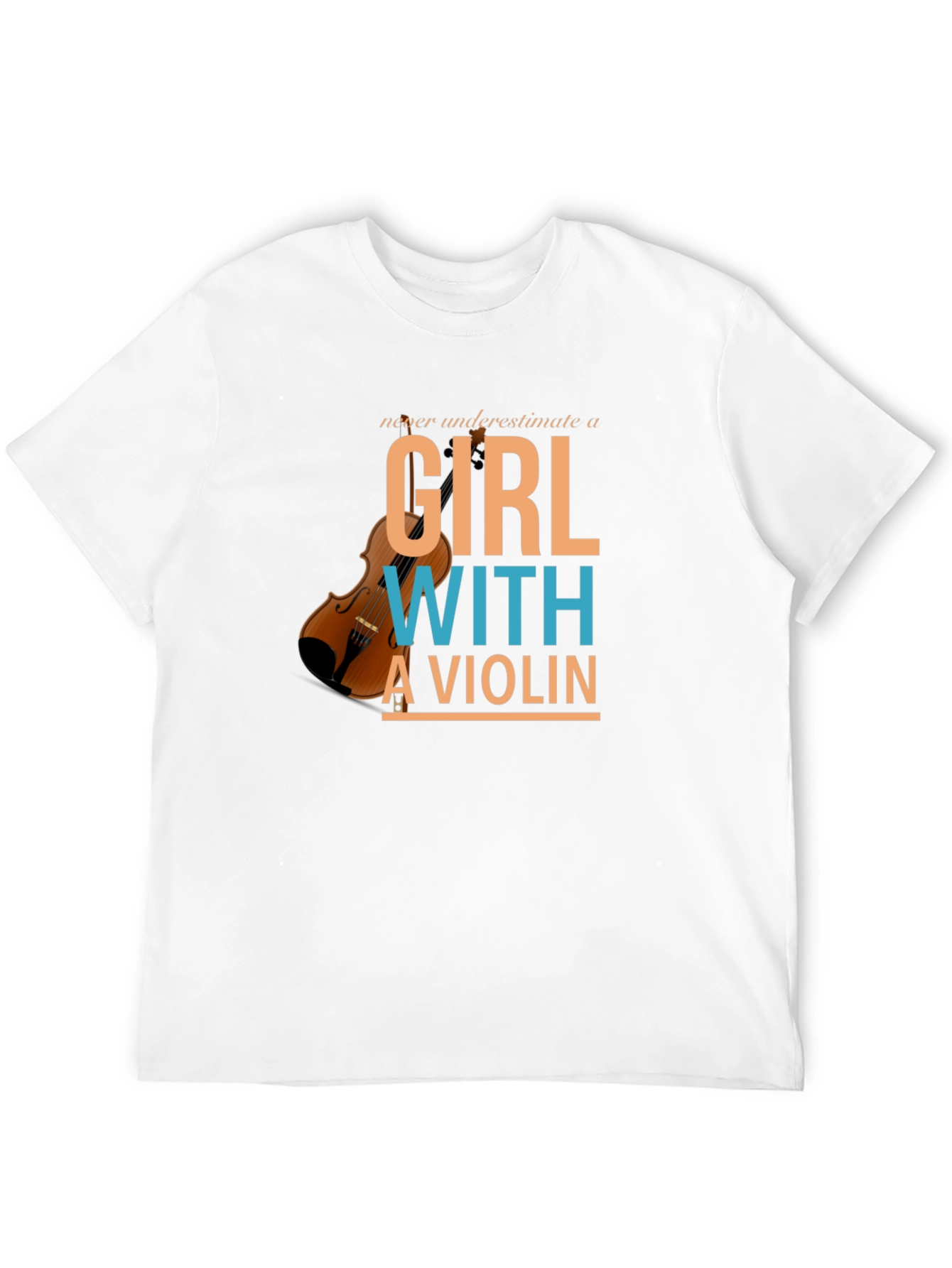 Black Violin Girl T-Shirt - Musician Gift view 12