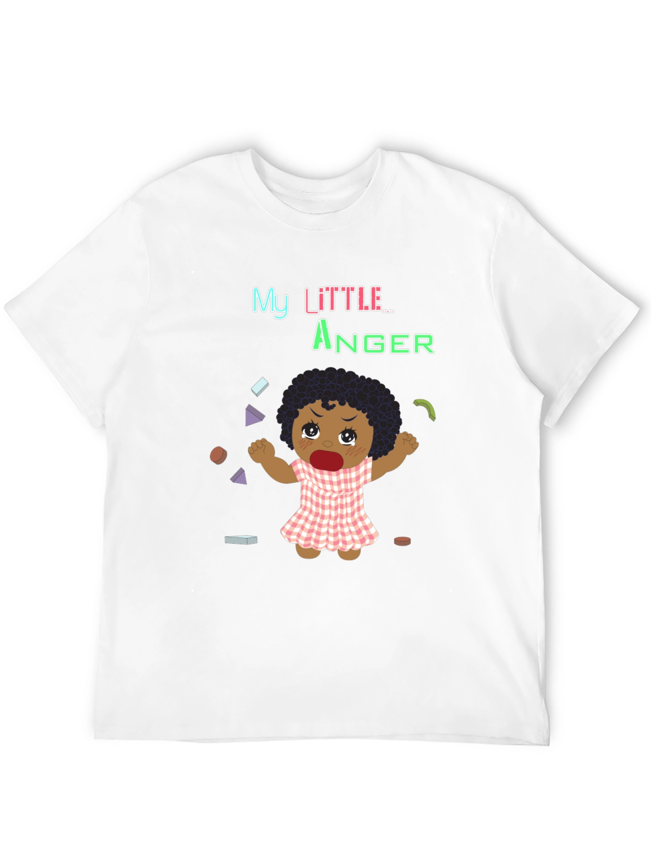 Black My Little Anger Black T-Shirt view 12