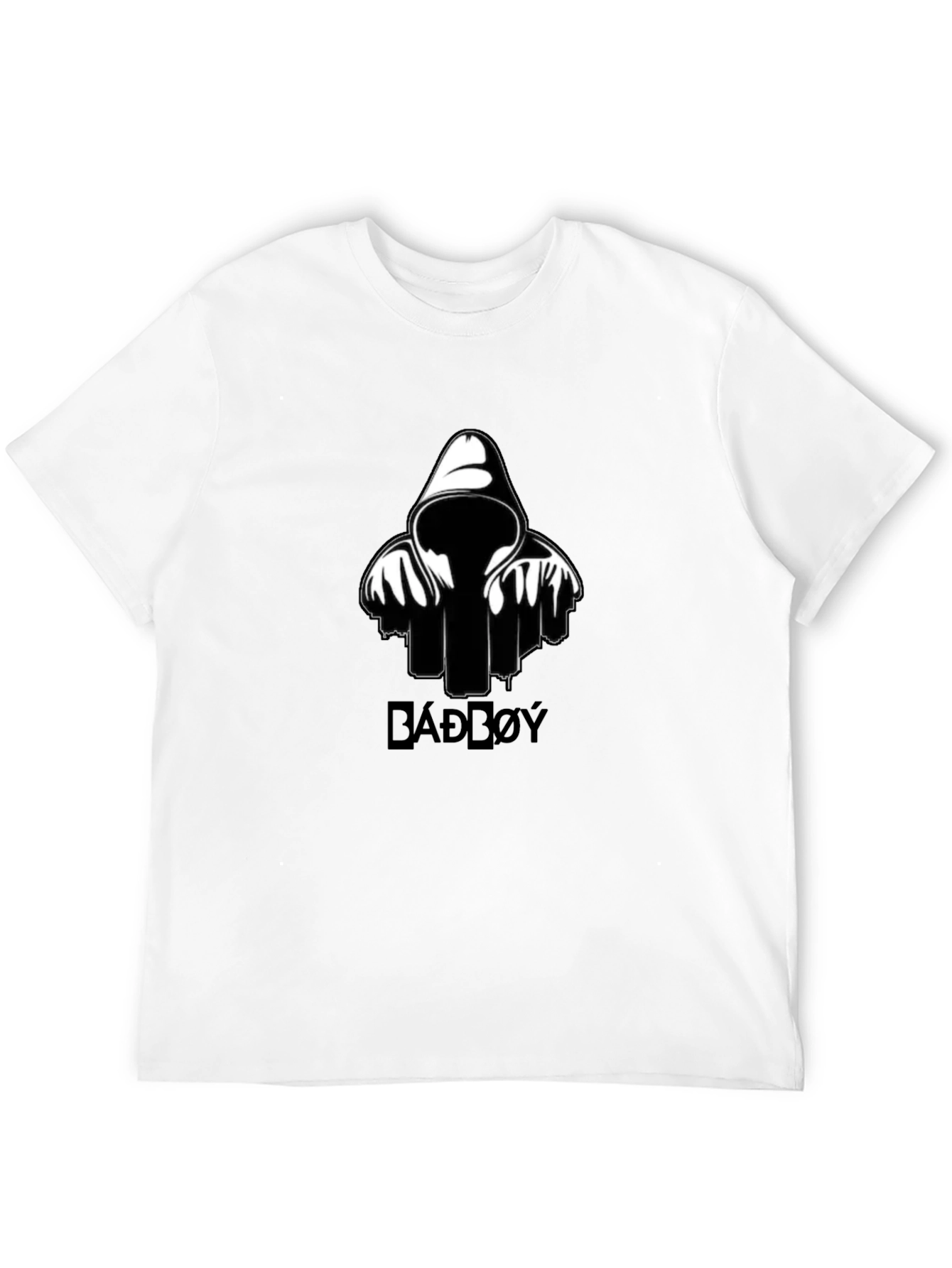 Black BADD0Y Graphic Print Black T-Shirt view 12