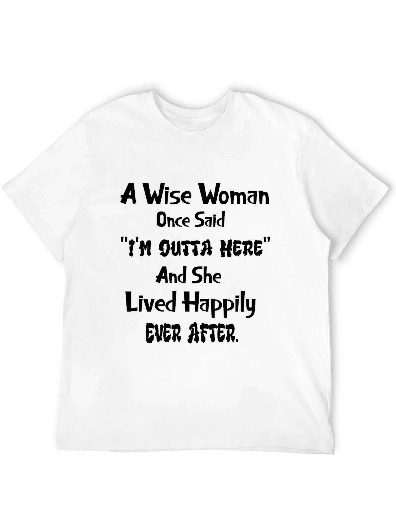Black Wise Woman T-Shirt Funny Sarcastic Graphic Tee view 12