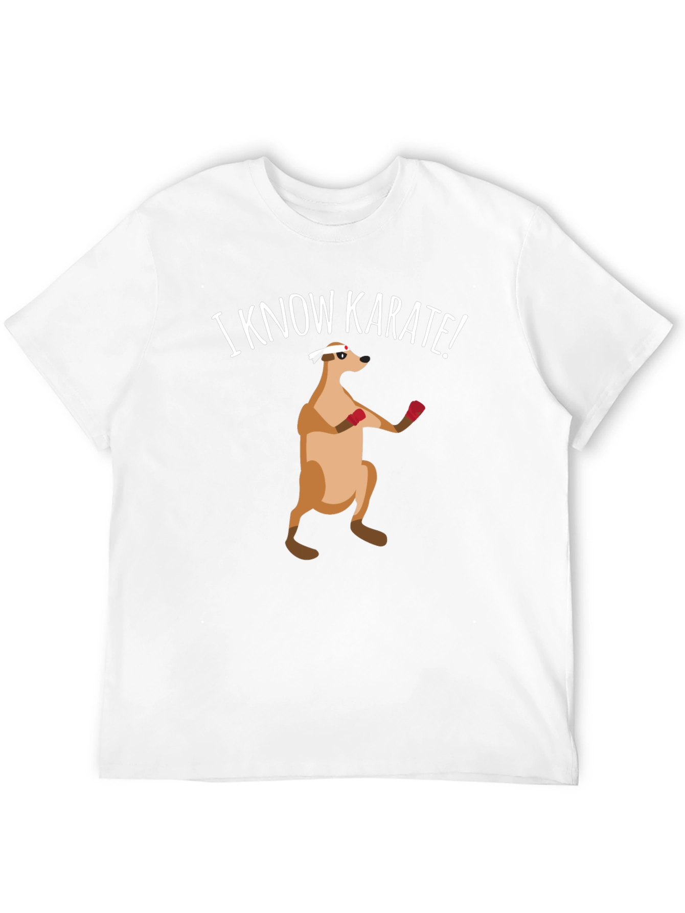 Black Funny Karate Meerkat Black T-Shirt view 12