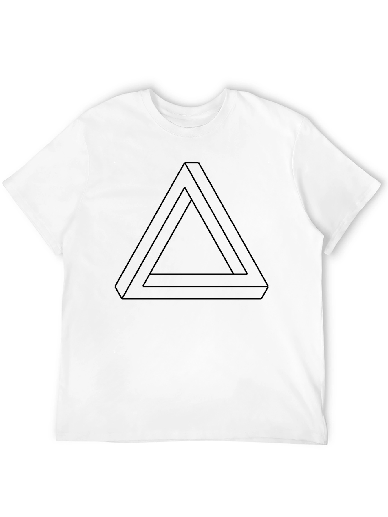 Black Impossible Triangle Black T-Shirt view 12