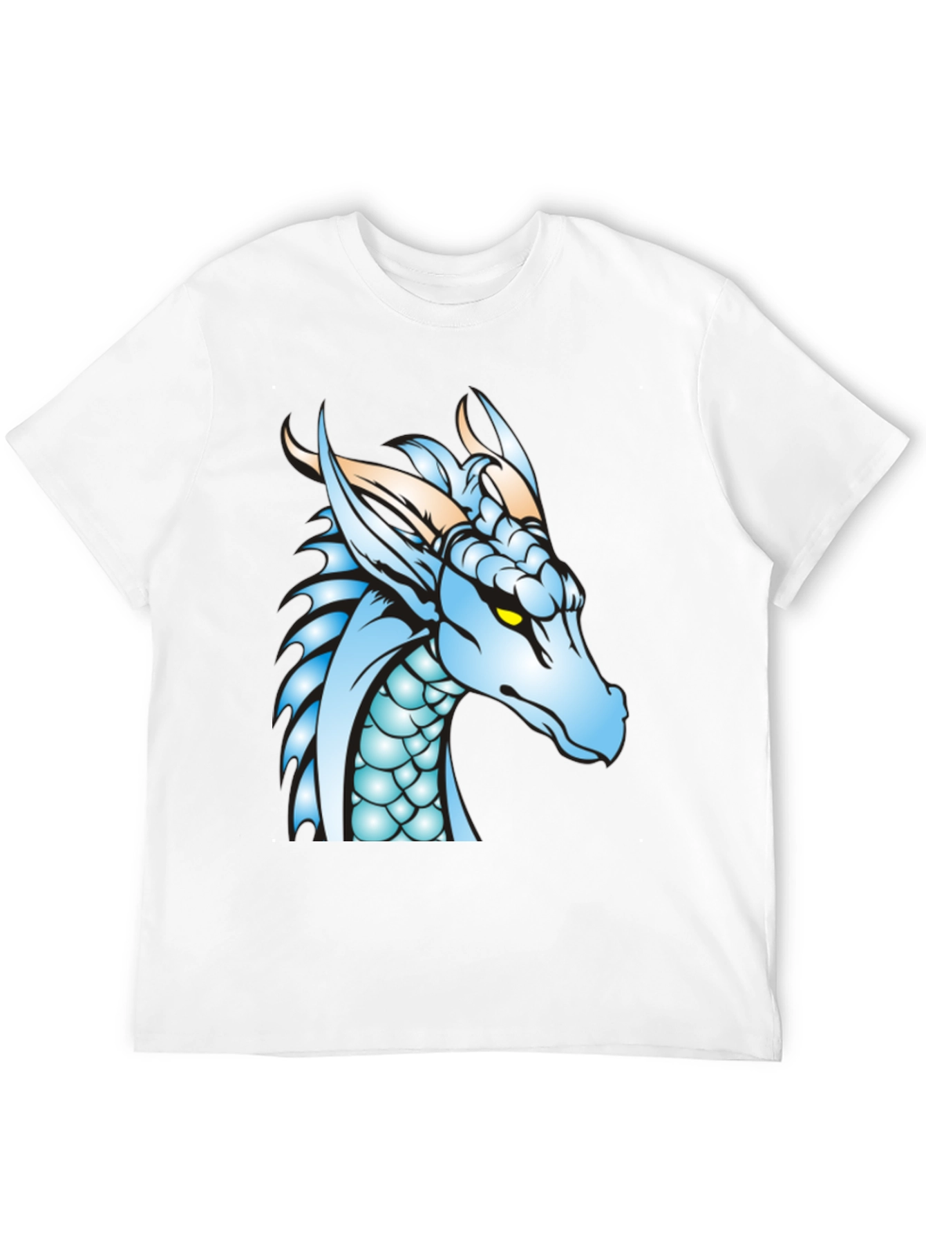 Black Dragon Graphic Tee - Black Cotton T-Shirt view 12