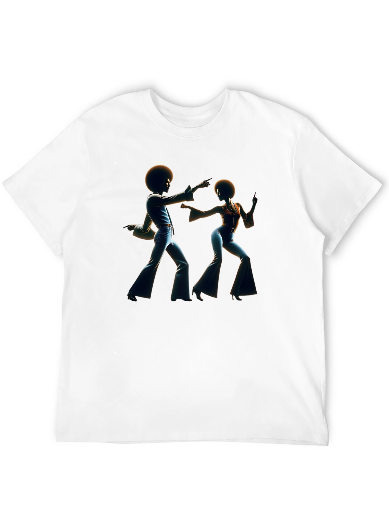 Black Retro Disco Dance T-Shirt - Black view 12
