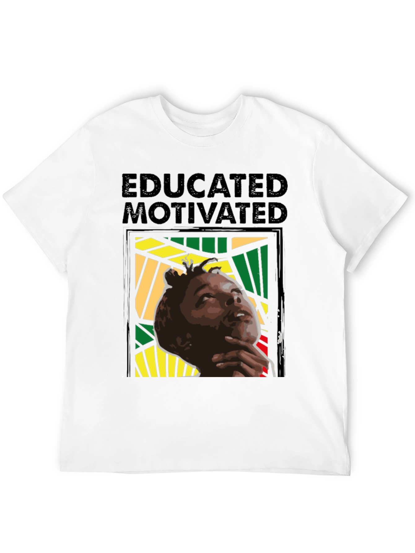 Black Educated & Motivated Graphic Tee view 12