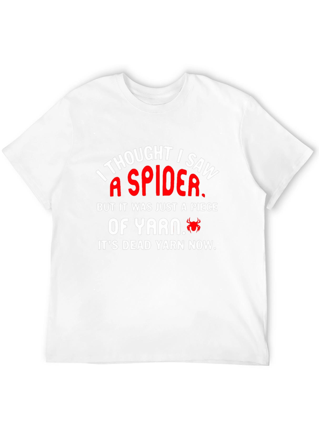 Black Funny Spider Yarn T-Shirt view 12