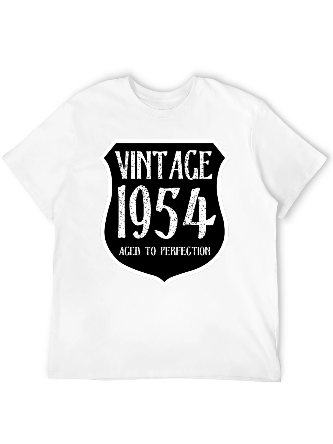 Black Vintage 1954 Aged To Perfection Black T-Shirt view 12