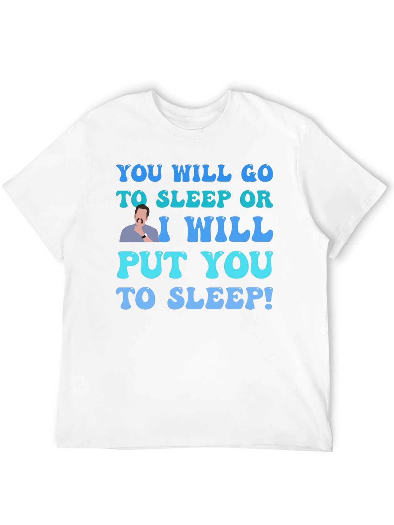 Black Funny "Go to Sleep" Graphic Tee view 12