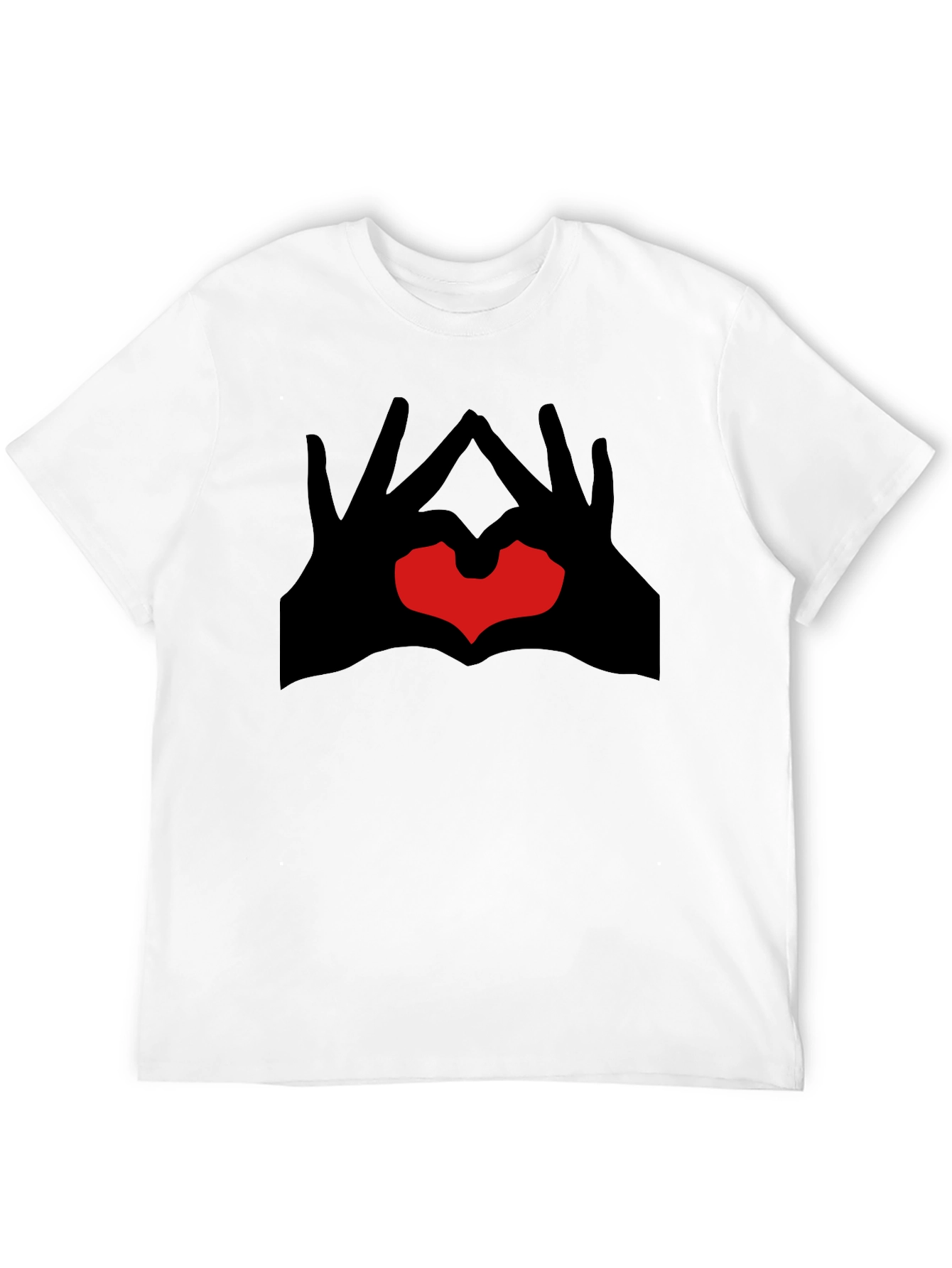 Black Heart Hands Graphic Tee - Modern Style view 12