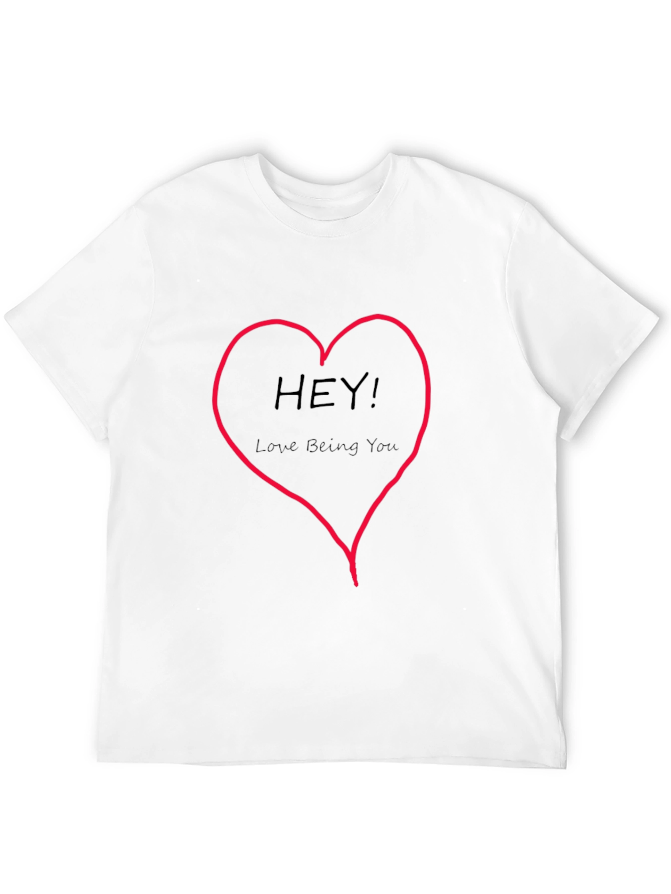 Black Hey! Love Being You Graphic Tee view 12