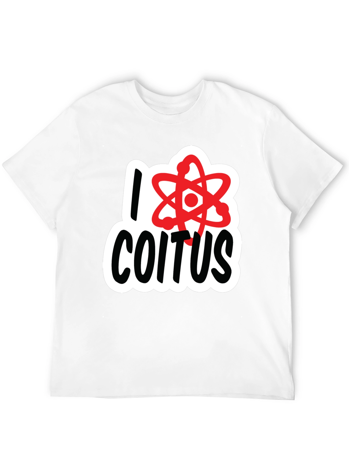 Black I Love Coitus Science T-Shirt - Black view 12