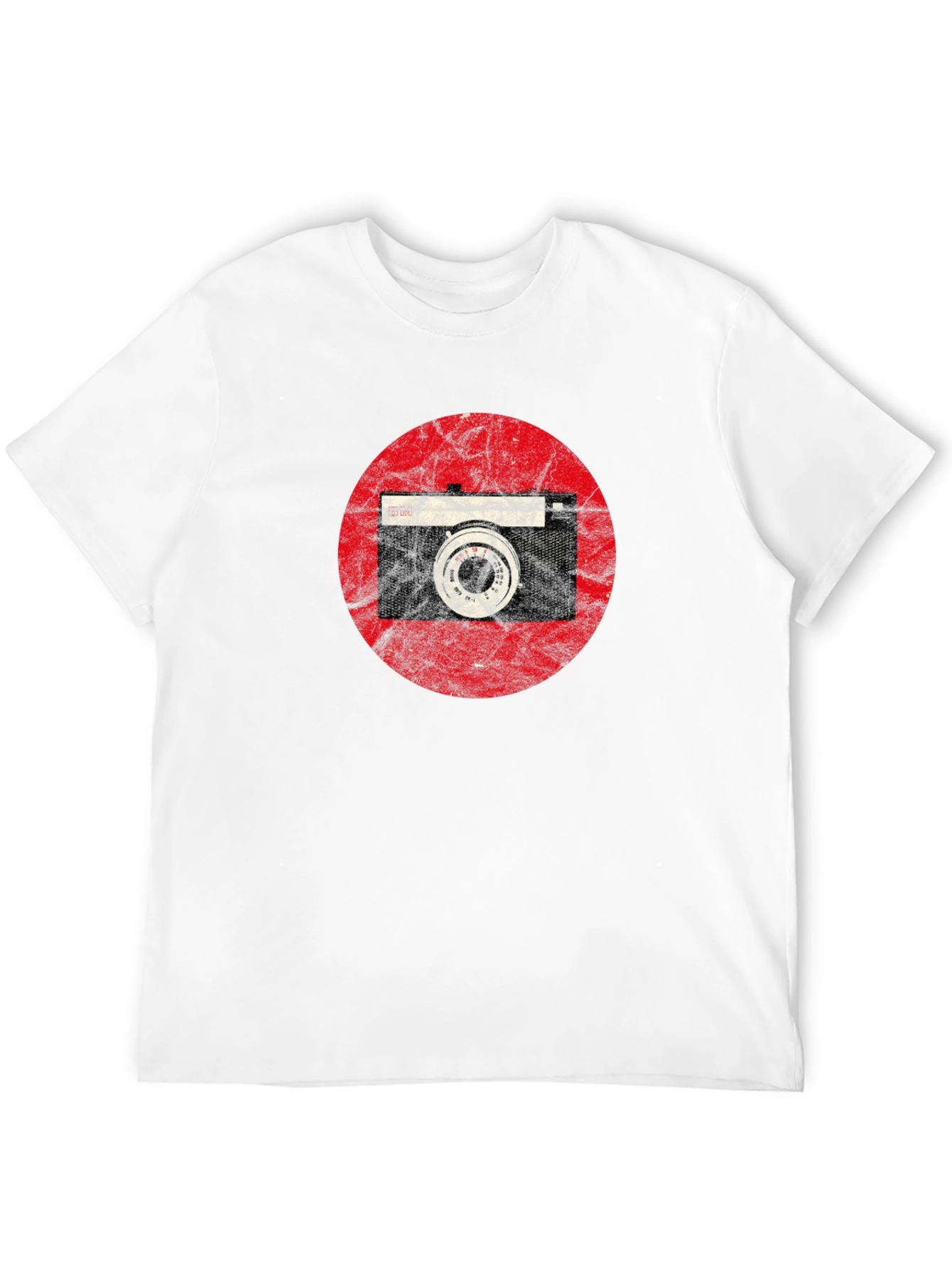 Black Retro Camera Graphic Tee - Vintage Style Shirt view 12