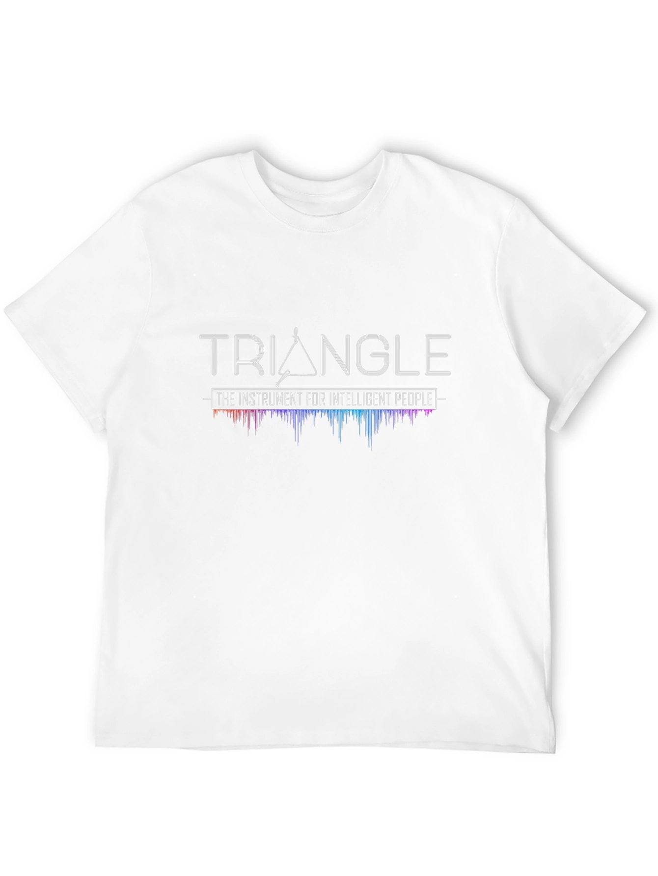 Black Triangle Instrument Graphic Tee - Intelligent Music Lover Shirt view 12