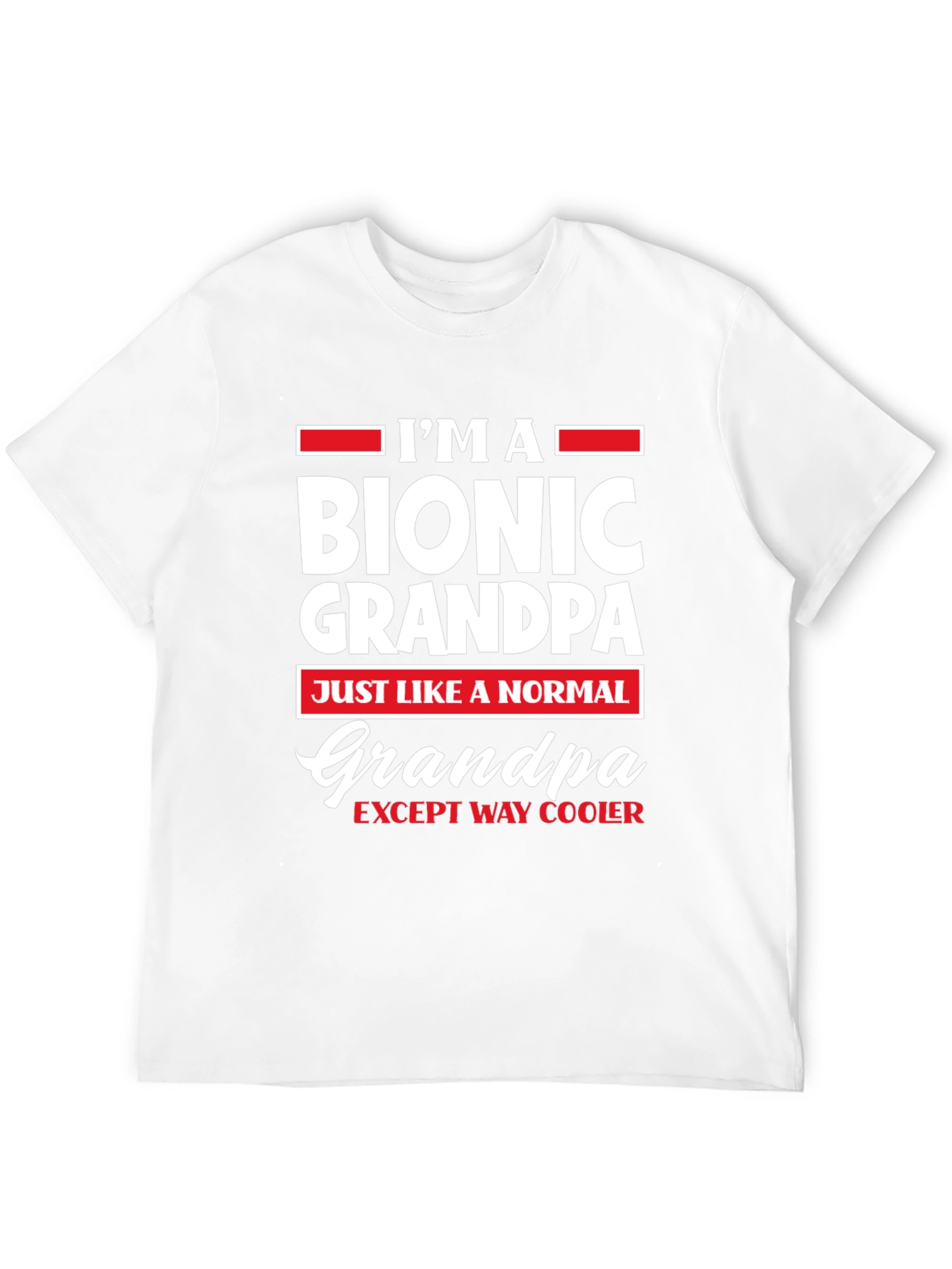 Black Bionic Grandpa T-Shirt - Except Way Cooler! view 12