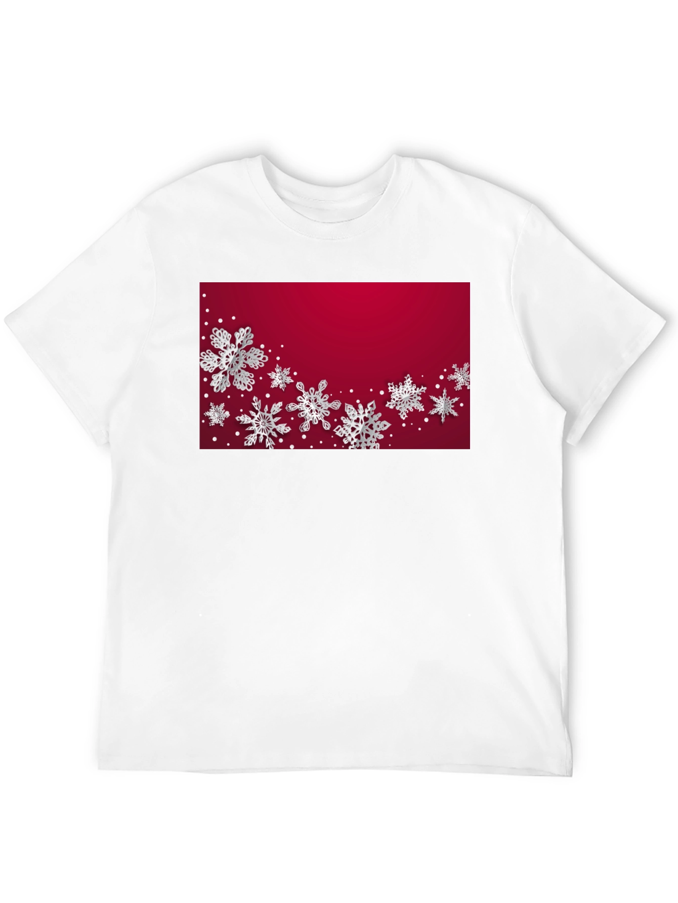 Black Winter Snowflake Graphic Tee - Stylish Holiday Apparel view 12