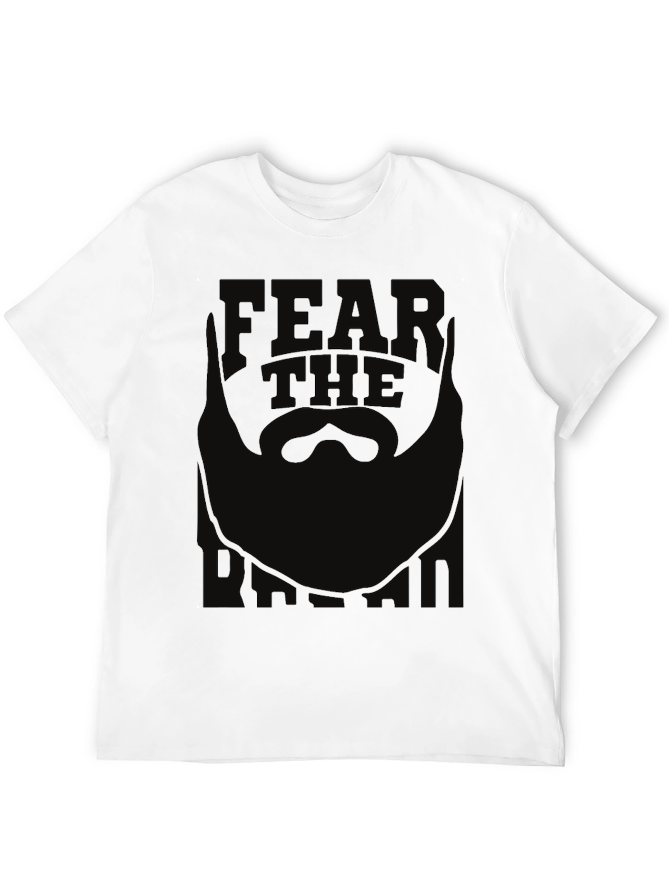 Black Fear The Beard Graphic Tee - Black view 12