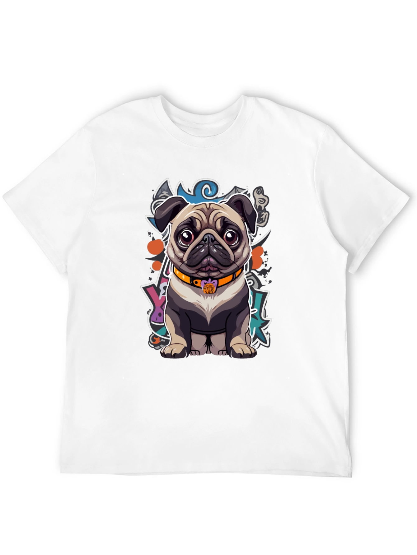 Black Pug Graphic T-Shirt view 12