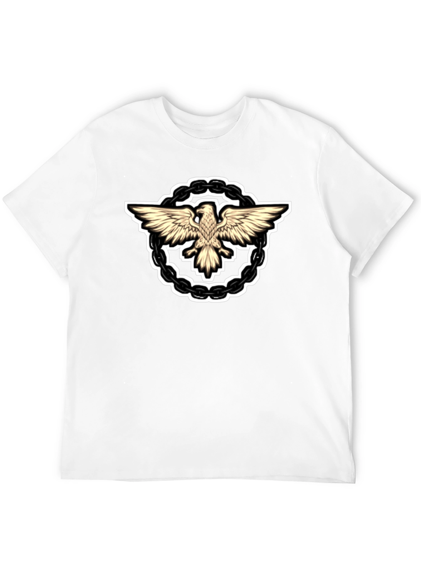 Black Eagle Chain Graphic T-Shirt - Black view 12