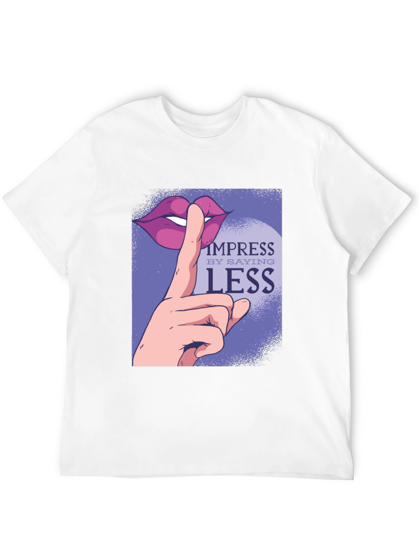 Black Impress By Saying Less Graphic Tee - Black view 12