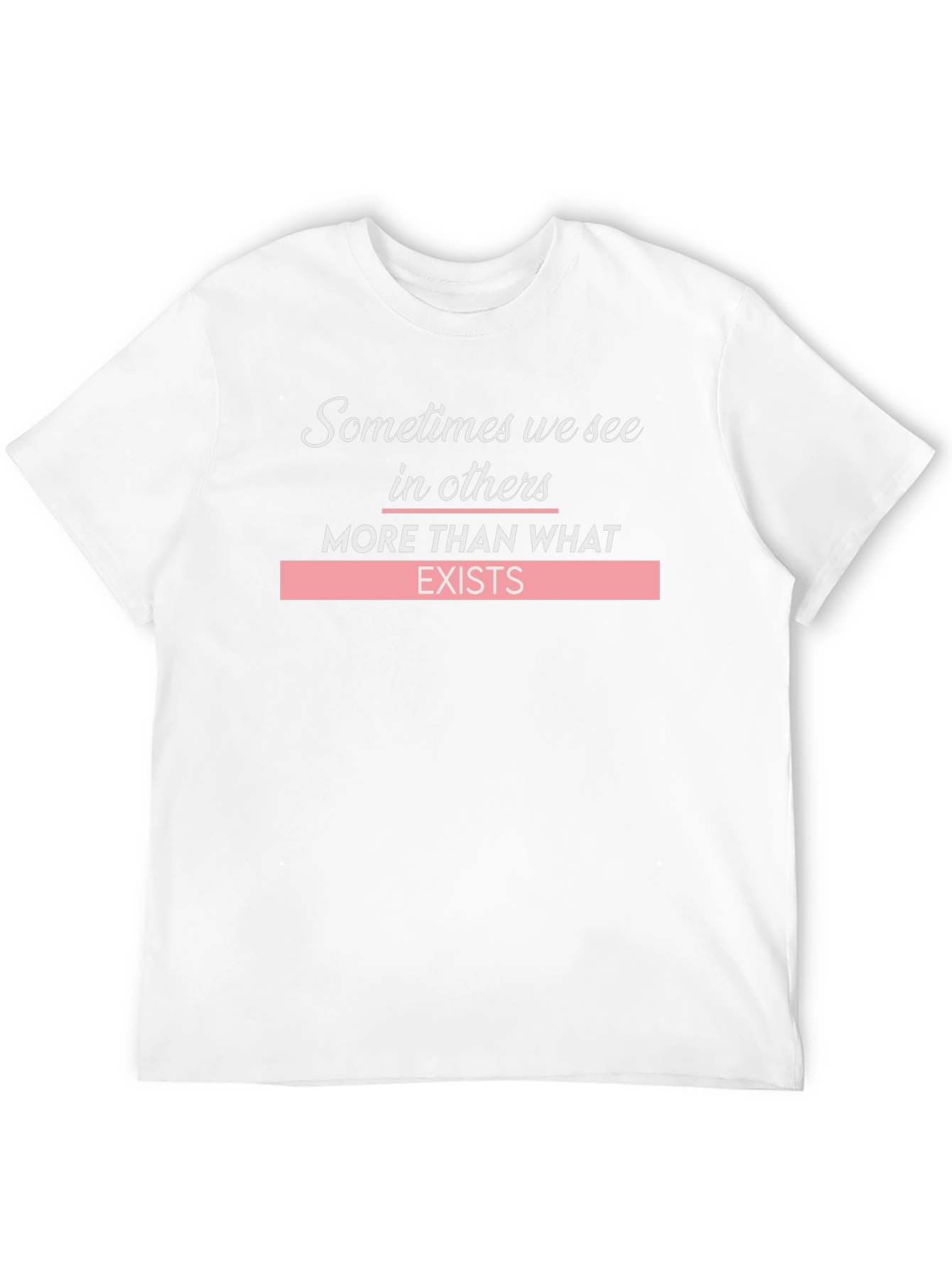 Black Inspirational Graphic Tee - Sometimes We See in Others view 12