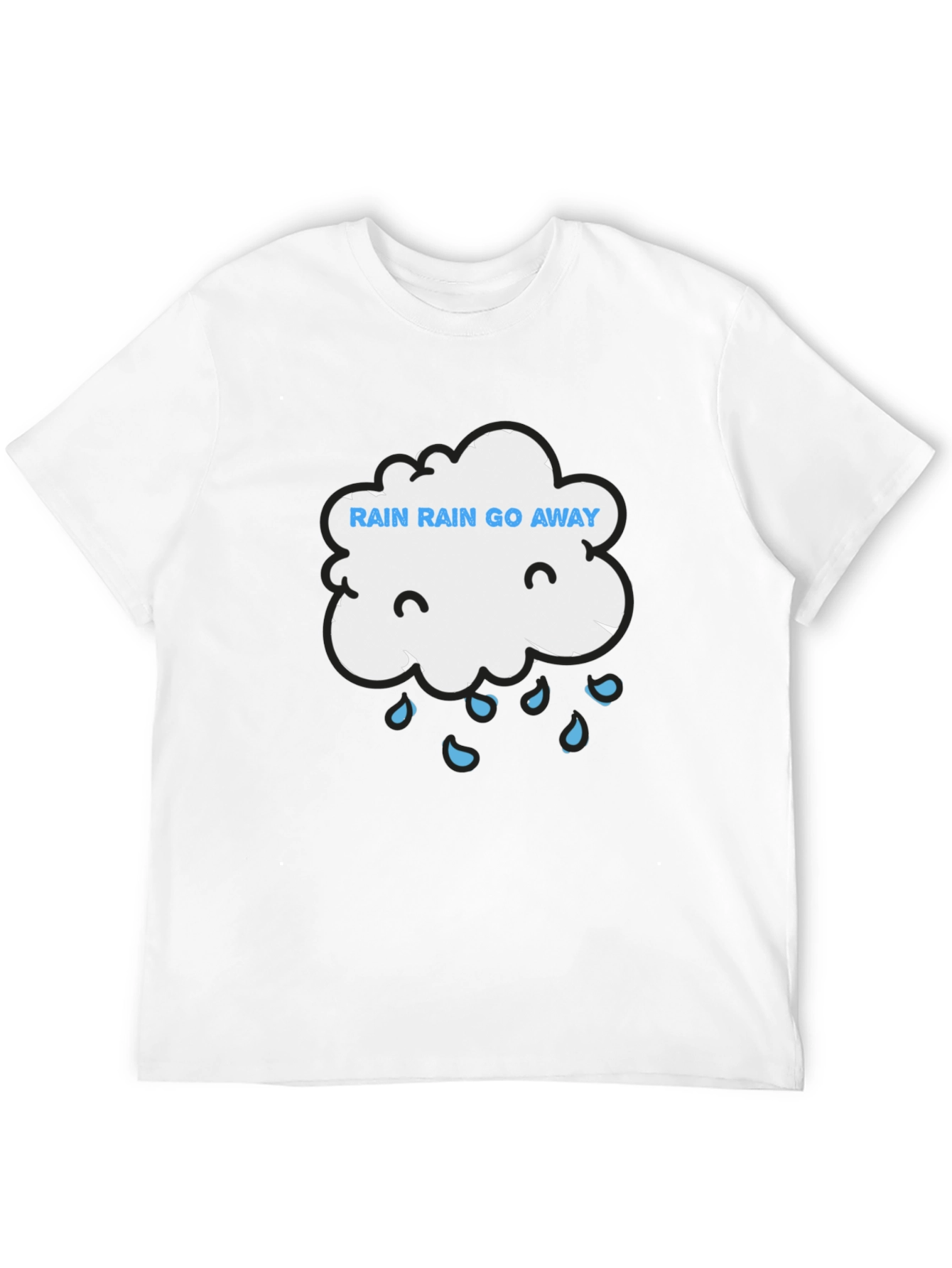 Black Rain Rain Go Away Graphic Tee - Unisex view 12