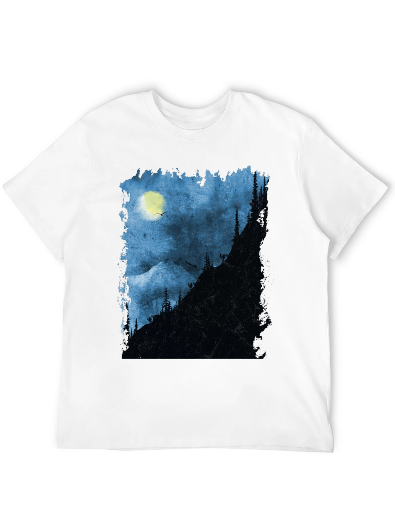 Black Night Mountain Adventure T-Shirt view 12