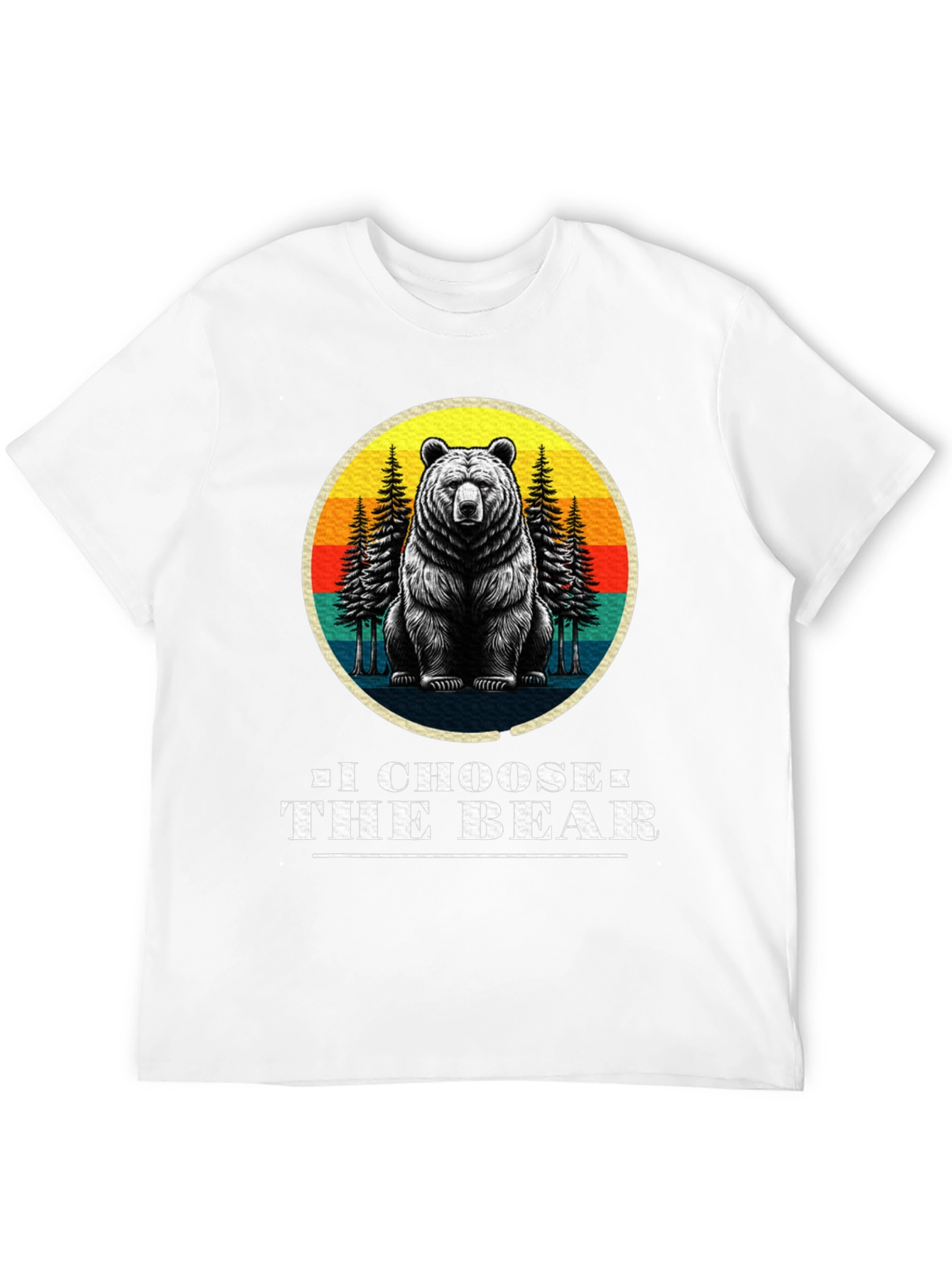 Black I Choose the Bear Graphic Tee view 12