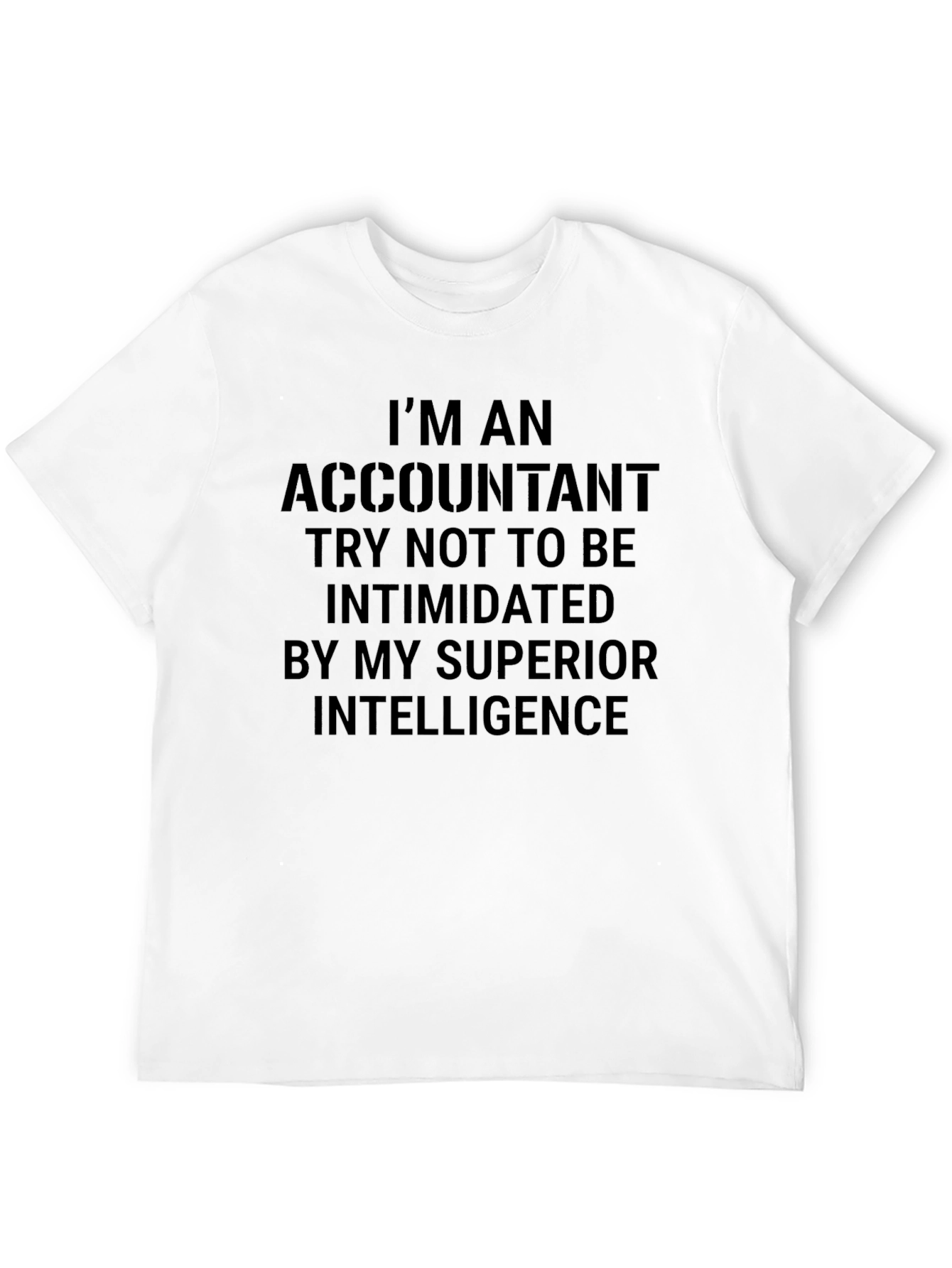 Black Accountant Superior Intelligence T-Shirt view 12