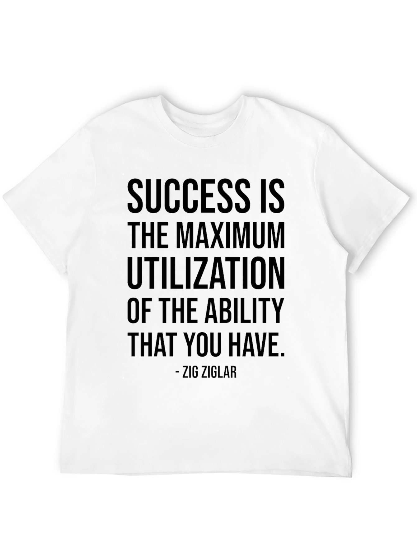 Black Motivational Success Quote T-Shirt view 12