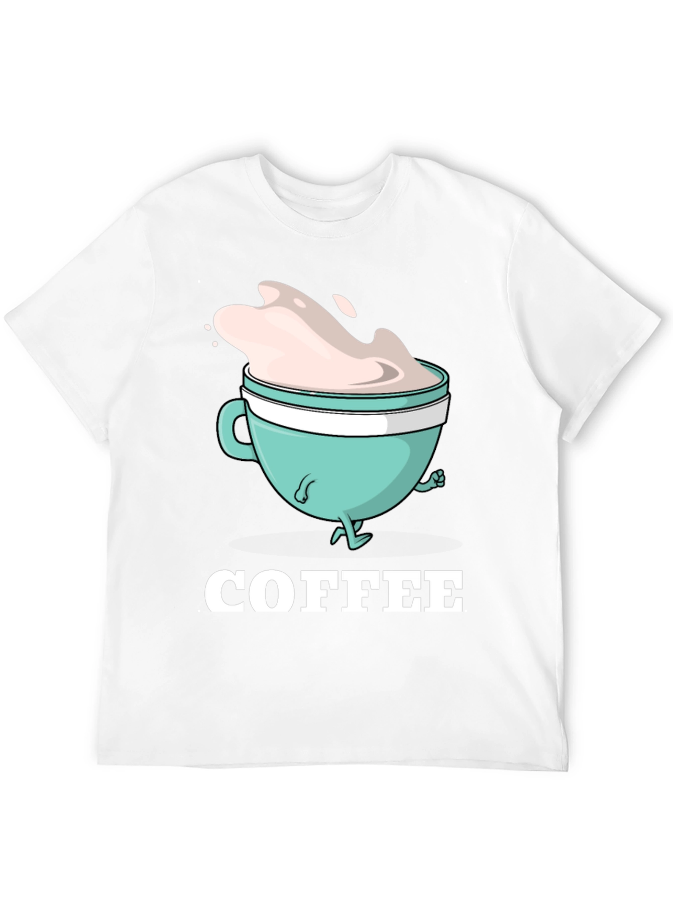 Black Coffee Cartoon Graphic T-Shirt view 12