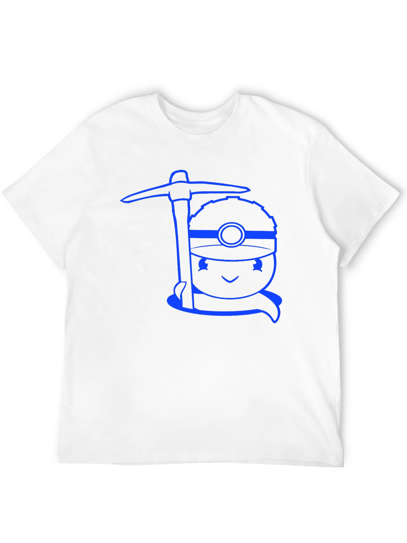 Black Miner Character Graphic T-Shirt - Black view 12