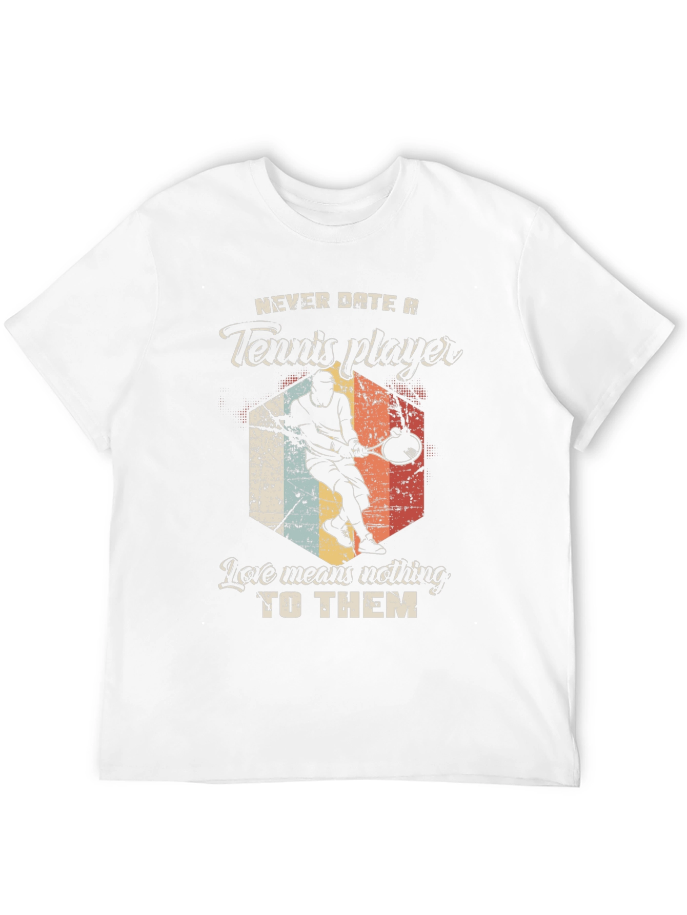 Black Tennis Player Graphic T-Shirt - Funny Dating Tee view 12