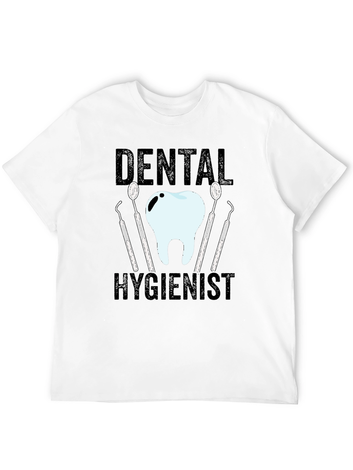 Black Dental Hygienist T-Shirt - Funny Dentist Tee view 12