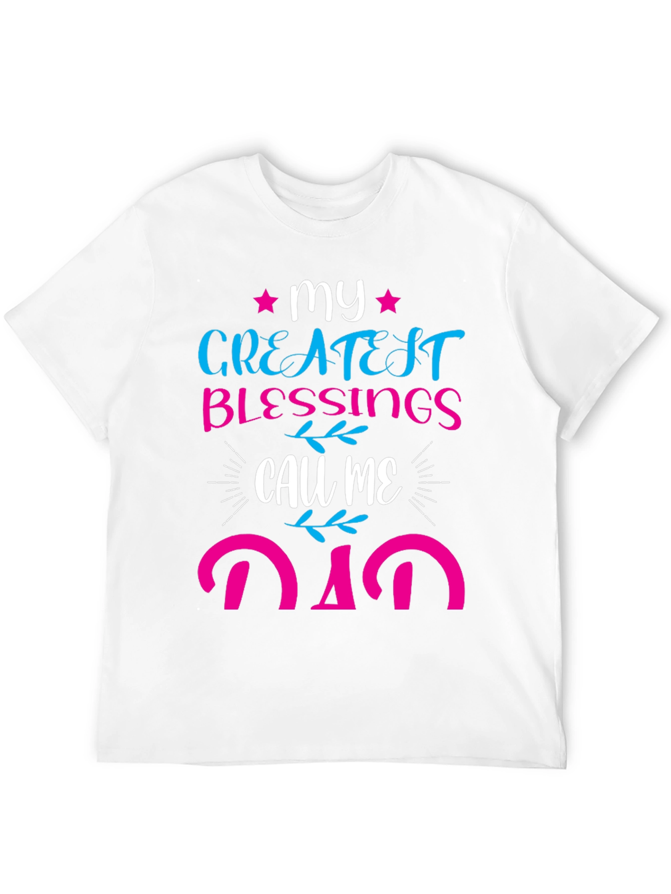 Black My Greatest Blessings Call Me Dad T-Shirt view 12