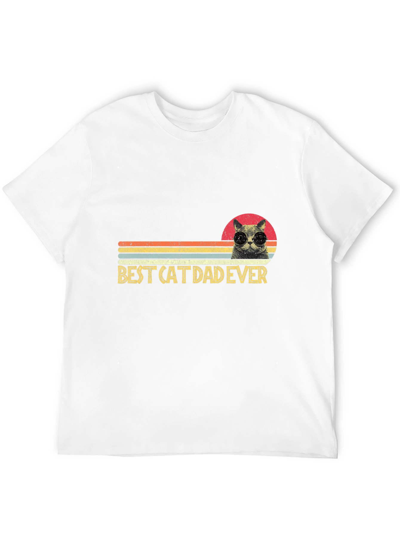 Black Best Cat Dad Ever T-Shirt - Funny Cat Lover Tee view 12