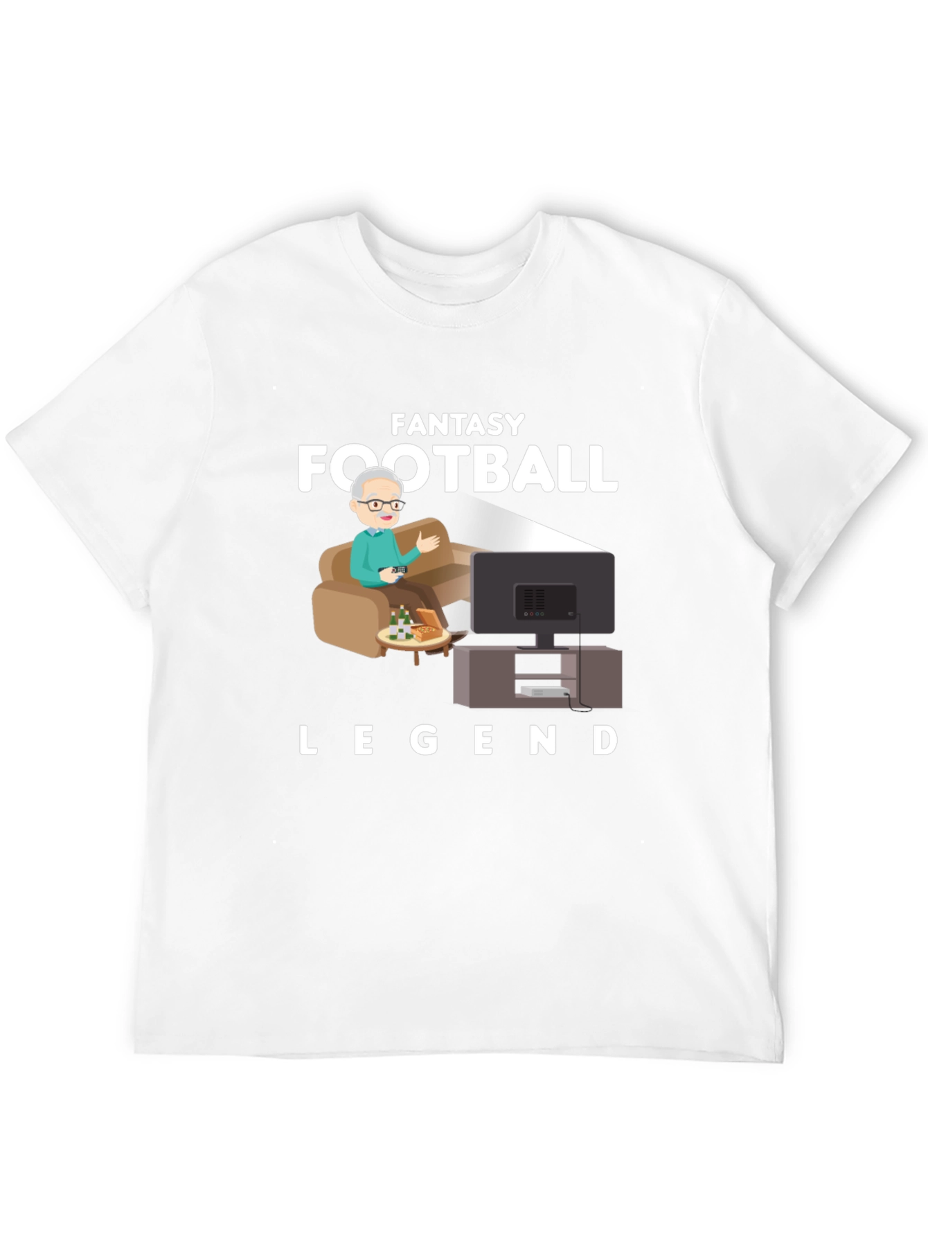 Black Fantasy Football Legend T-Shirt view 12