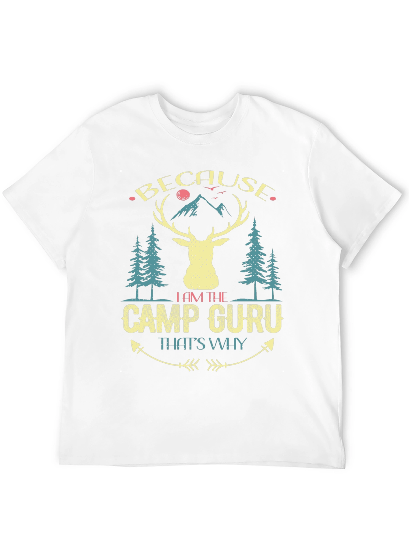 Black Camp Guru Deer Graphic Tee view 12