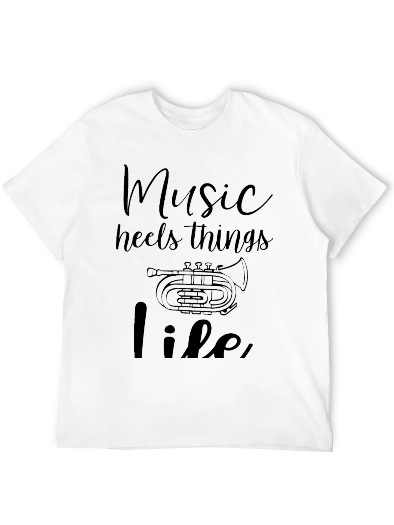 Black Music Heals Life T-Shirt view 12