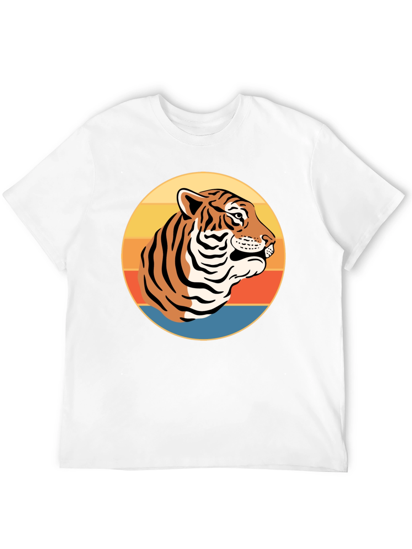 Black Retro Tiger Graphic T-Shirt - Vintage Style Tee view 12