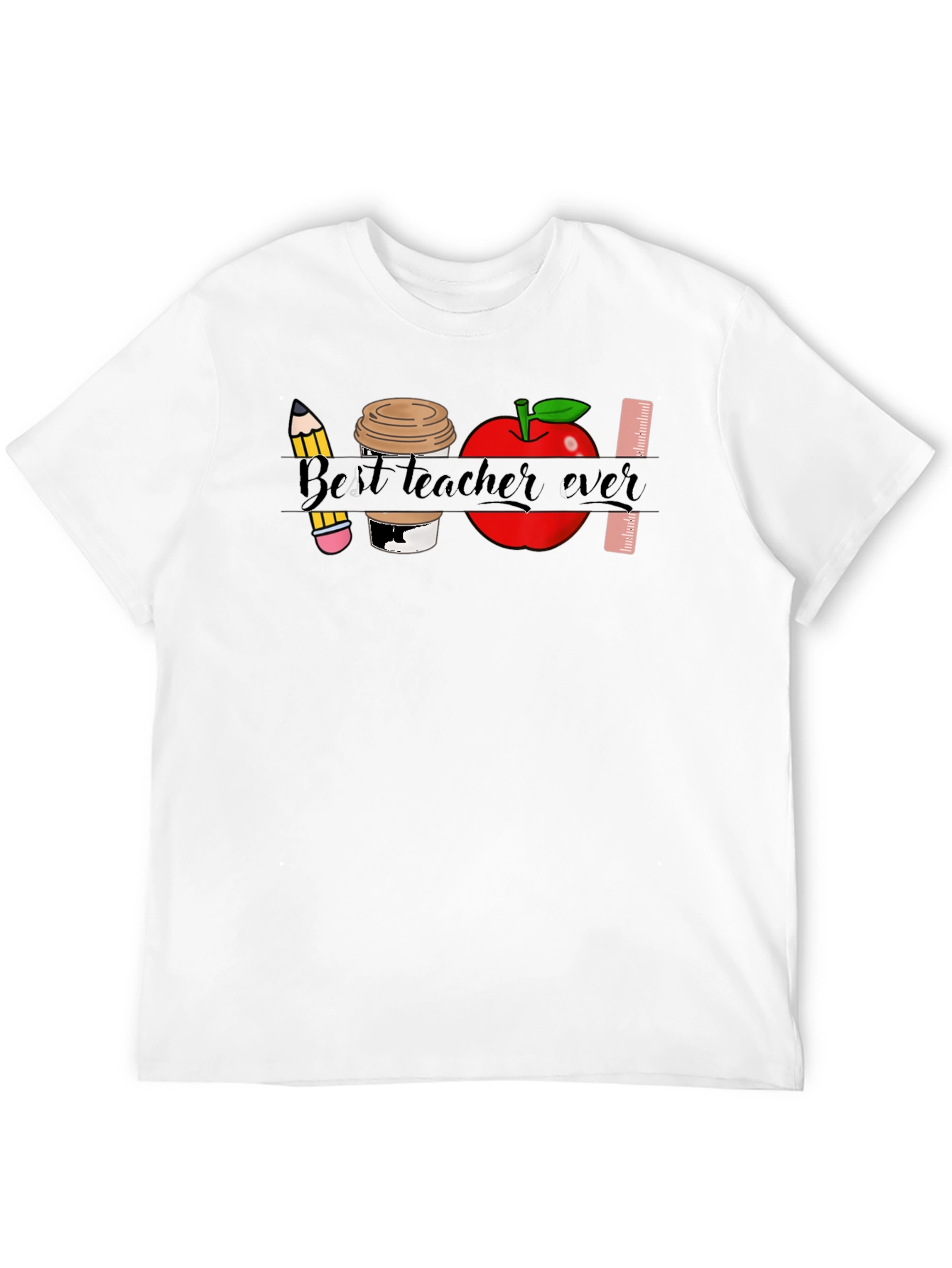 Black Best Teacher Ever T-Shirt view 12