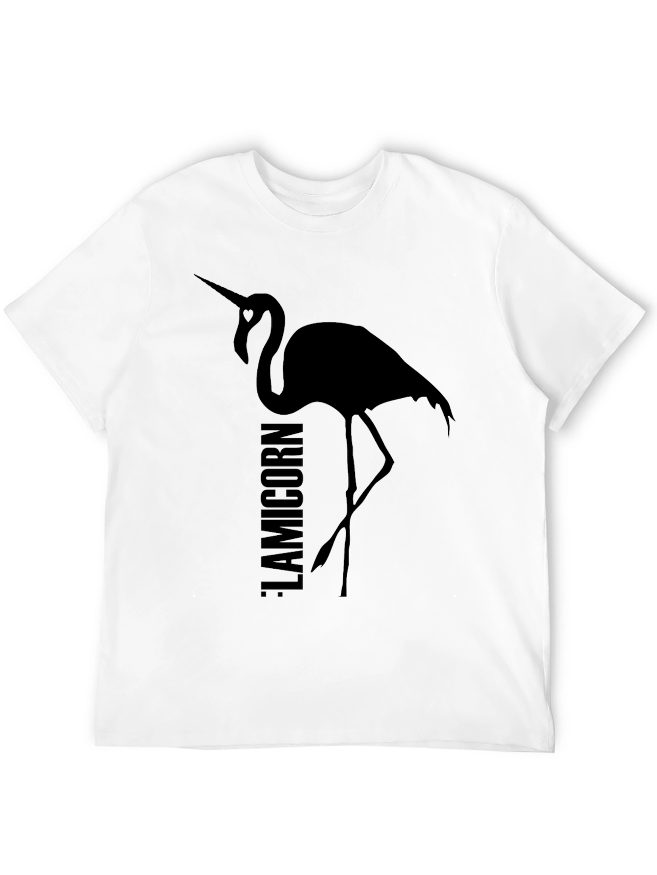 Black Flamicorn T-Shirt - Unique Graphic Tee view 12