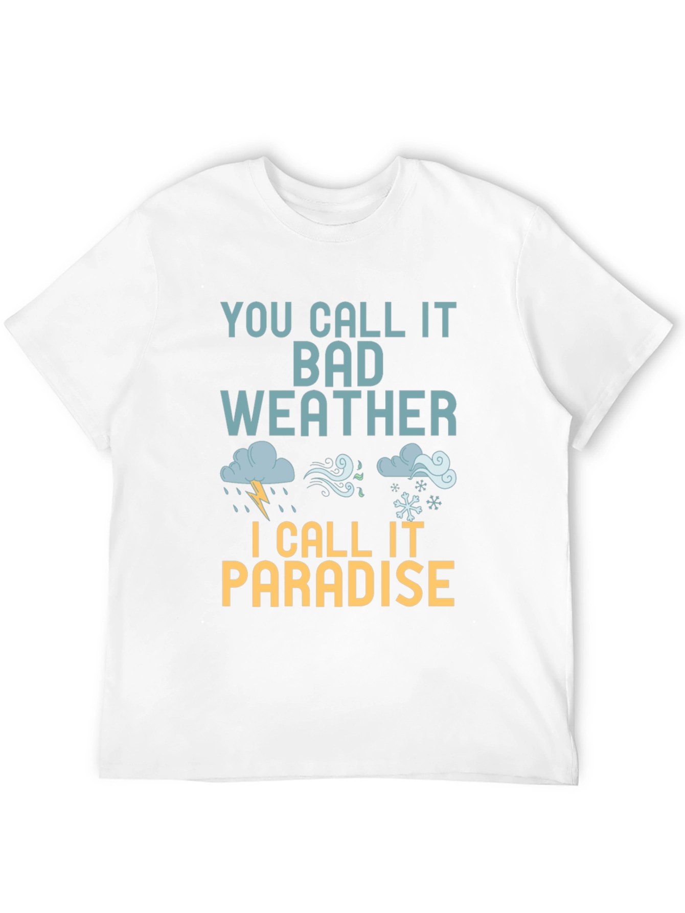 Black Bad Weather Paradise T-Shirt view 12