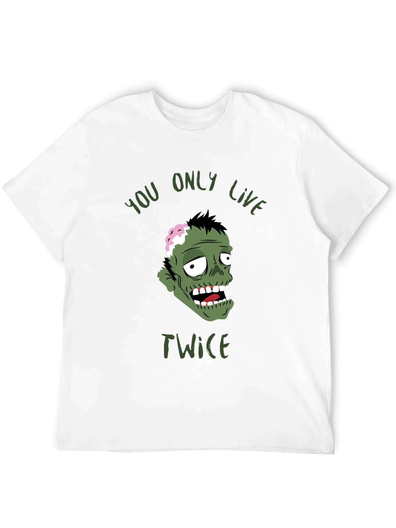 Black Zombie You Only Live Twice Graphic T-Shirt view 12