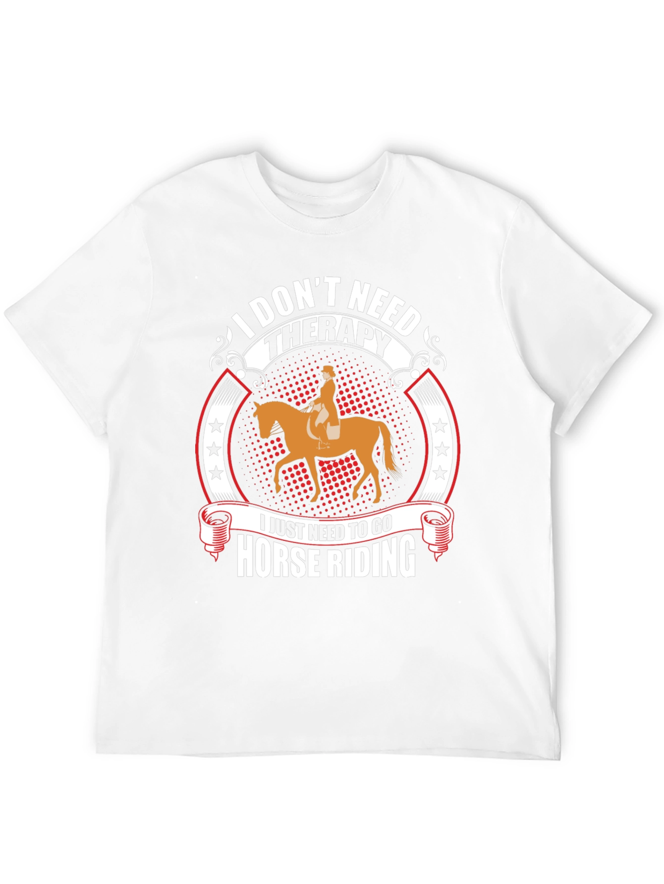 Black Horse Riding Therapy T-Shirt view 12