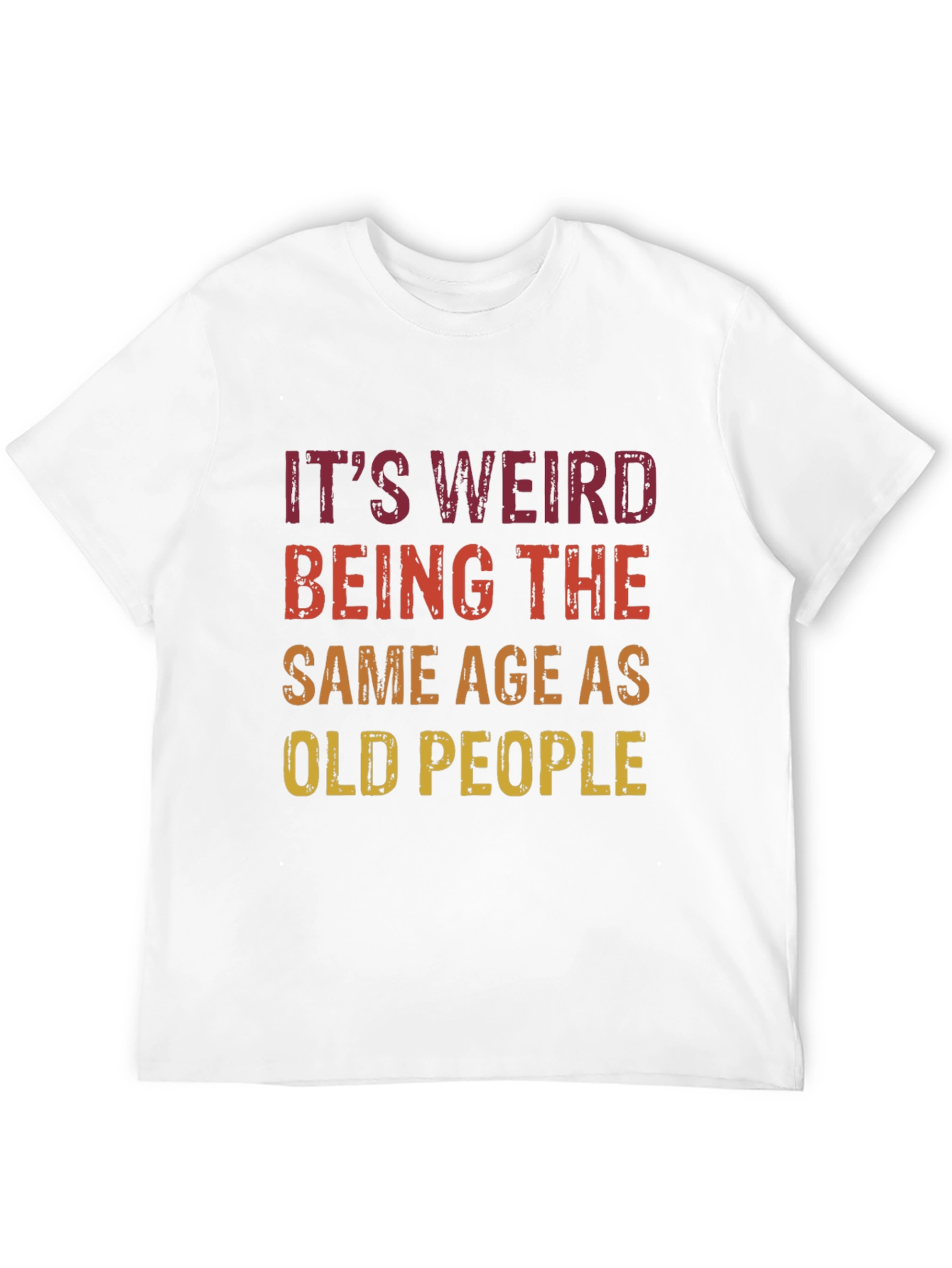 Black Funny 'Same Age as Old People' Graphic Tee view 12