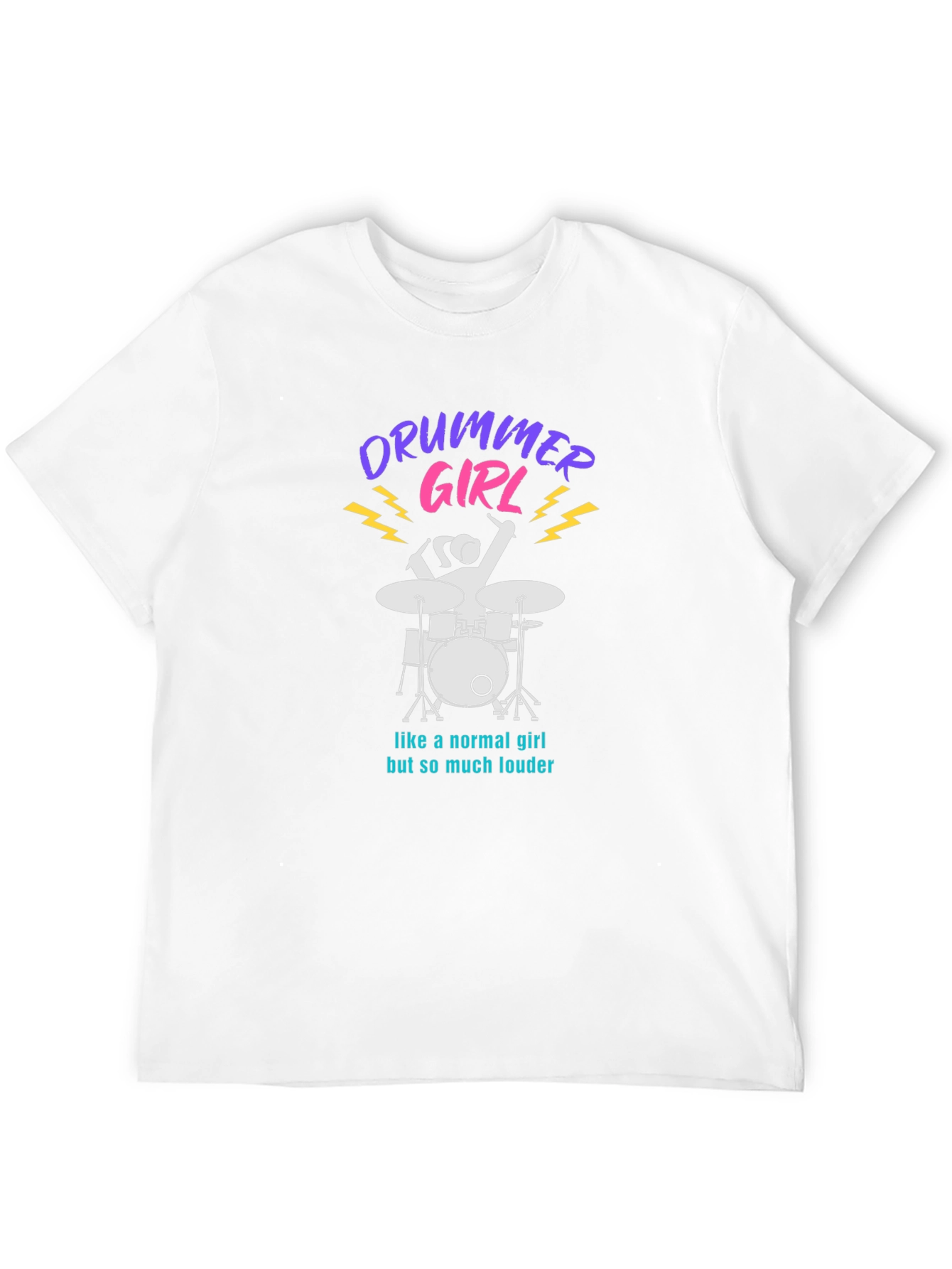 Drummer Girl Graphic Tee - Loud & Proud! - 12