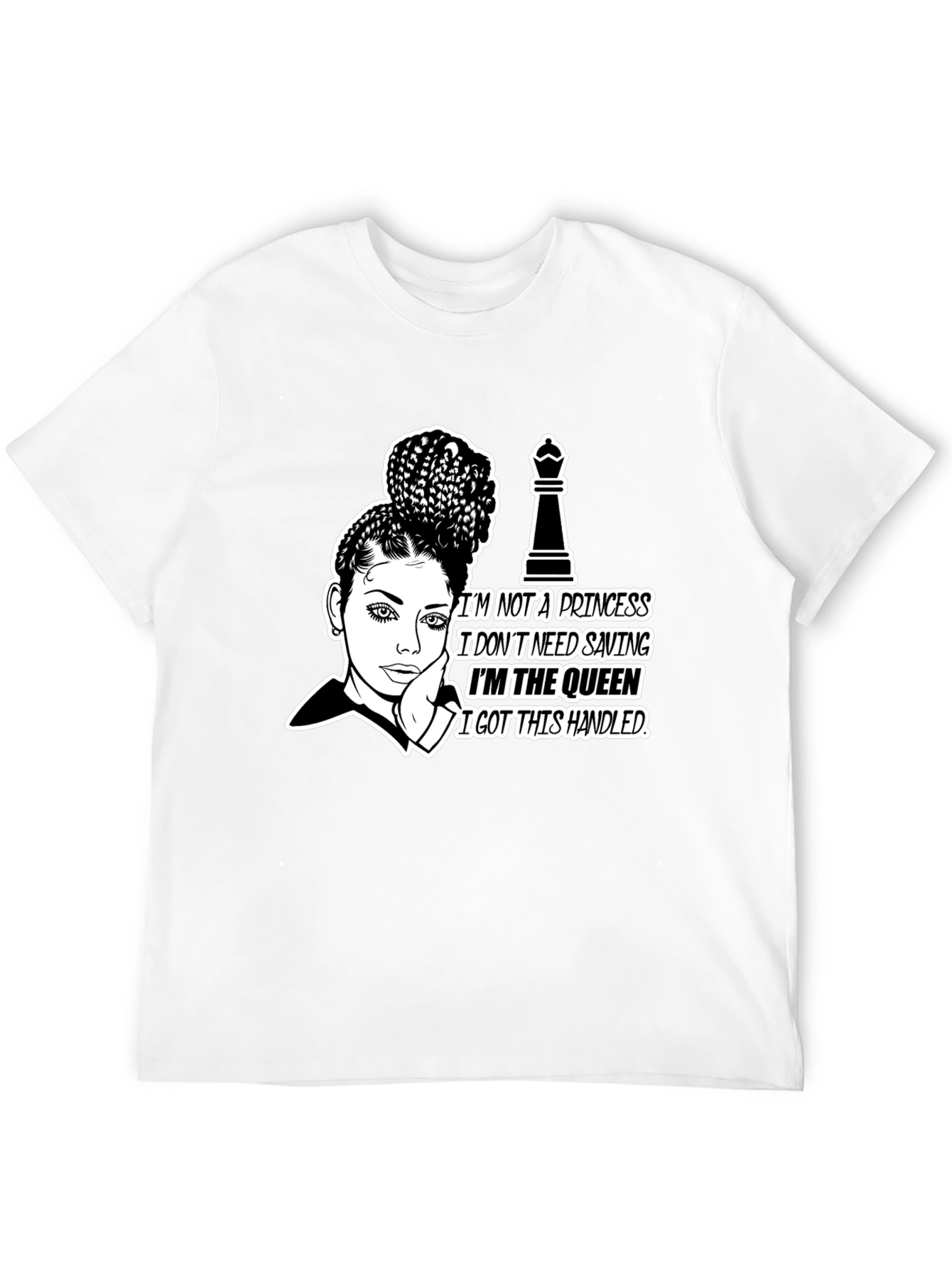Black Queen Graphic Tee - Empowering Chess Queen view 12