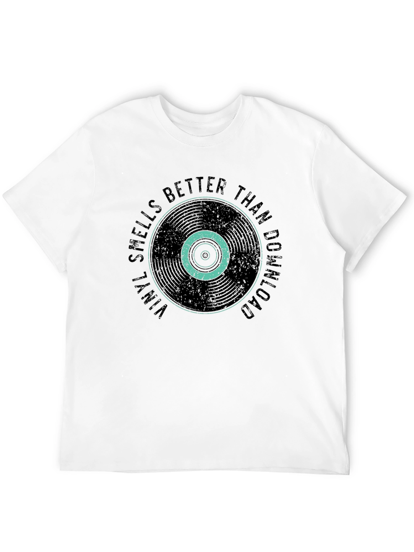 Black Vinyl Smells Better Than Download Black T-Shirt view 12